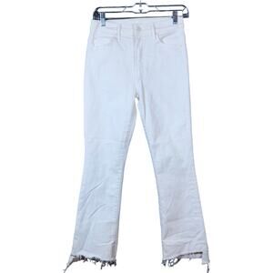 MOTHER -The Insider Crop Step Fray jeans-Cream Puff-26